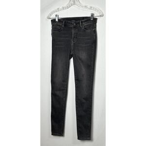 All Saints Women’s Black Faded Grace Jeans Stretch Size 28 Made In Turkey # 1012